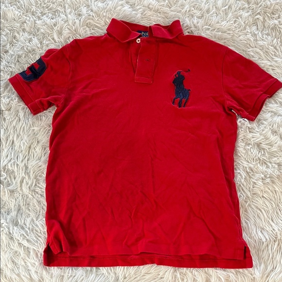 Polo Ralph Lauren Big Pony Custom Slim Fit Mesh Polo Size SP - Picture 1 of 6